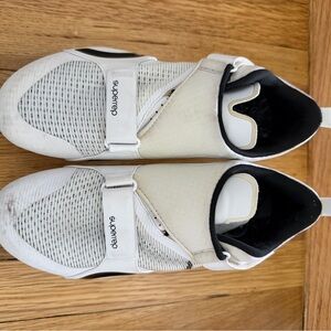 White and Black Nike SuperRep Spin Shoes